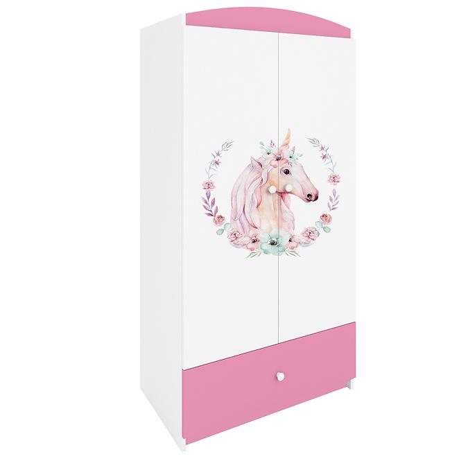 Skriňa Babydreams ružová – Kôň