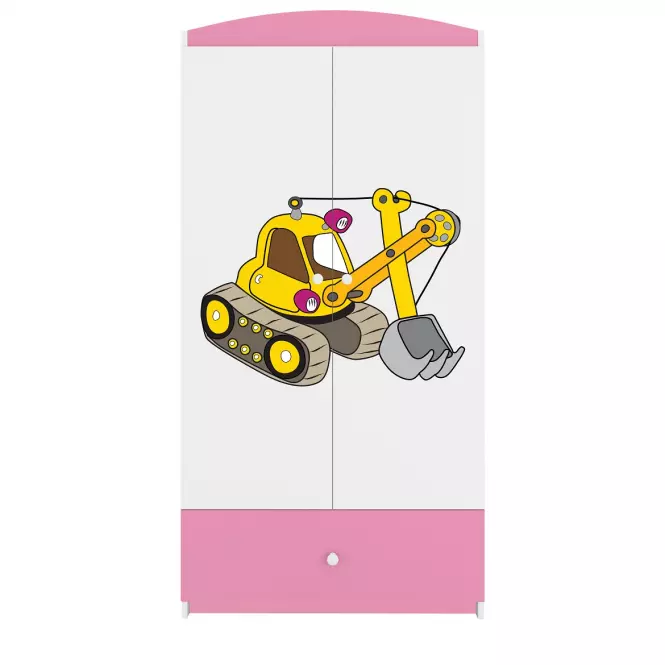 Skriňa Babydreams Ružová – Rýpadlo,5