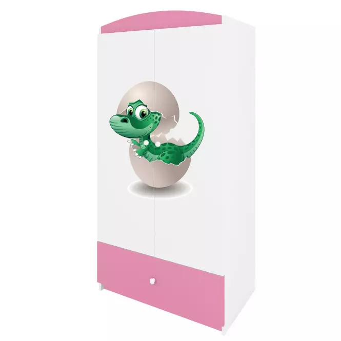 Skriňa Babydreams Ružová – Dino