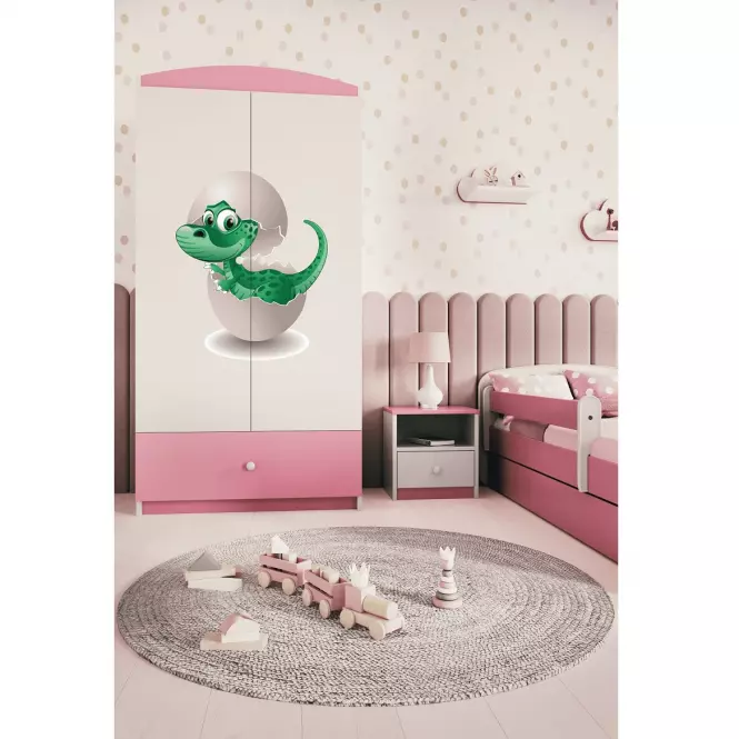Skriňa Babydreams Ružová – Dino