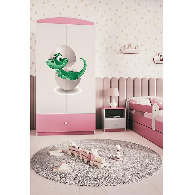 Skriňa Babydreams Ružová – Dino