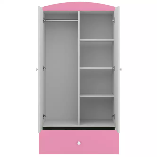 Skriňa Babydreams Ružová – Medveď modrý,2