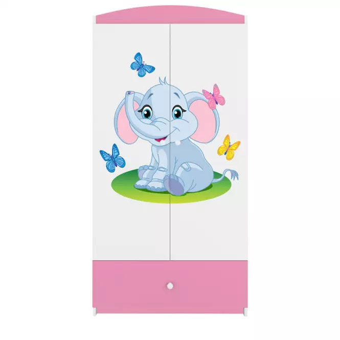 Skriňa Babydreams Ružová – Slon