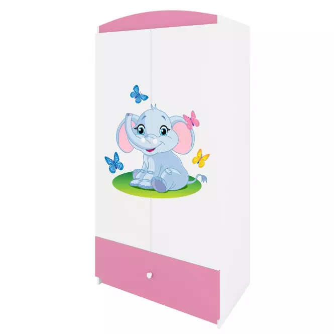 Skriňa Babydreams Ružová – Slon