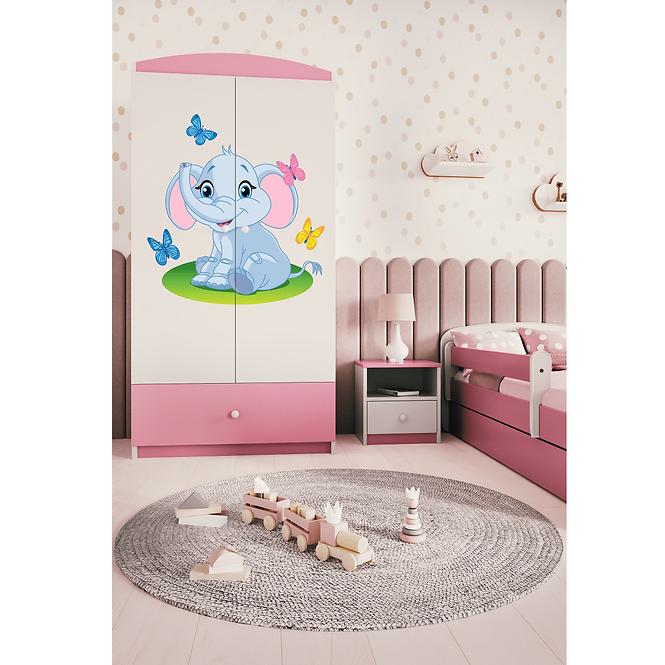 Skriňa Babydreams Ružová – Slon