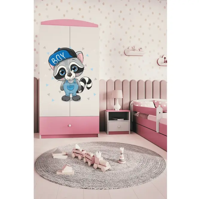 Skriňa Babydreams ružová – Medvedík čistotný,6