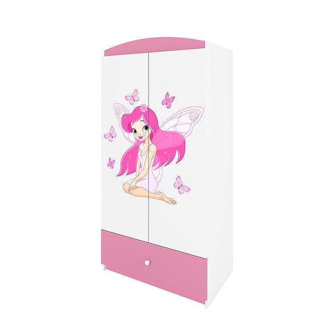 Skriňa Babydreams Ružová – Víla 1,5
