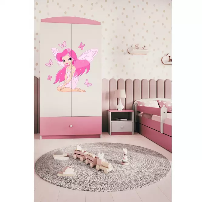 Skriňa Babydreams Ružová – Víla 1