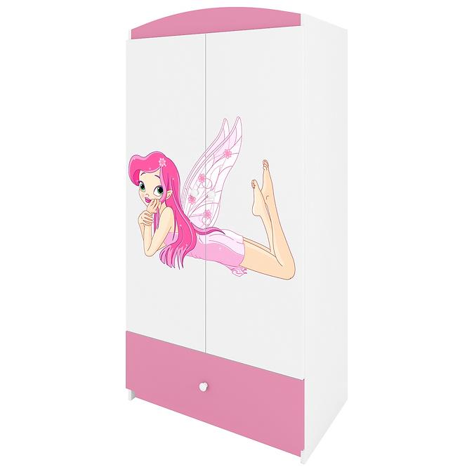 Skriňa Babydreams Ružová – Víla 2,4