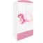 Skriňa Babydreams Víla 2 90 cm – biela/ružová, dvojdverová, zásuvka