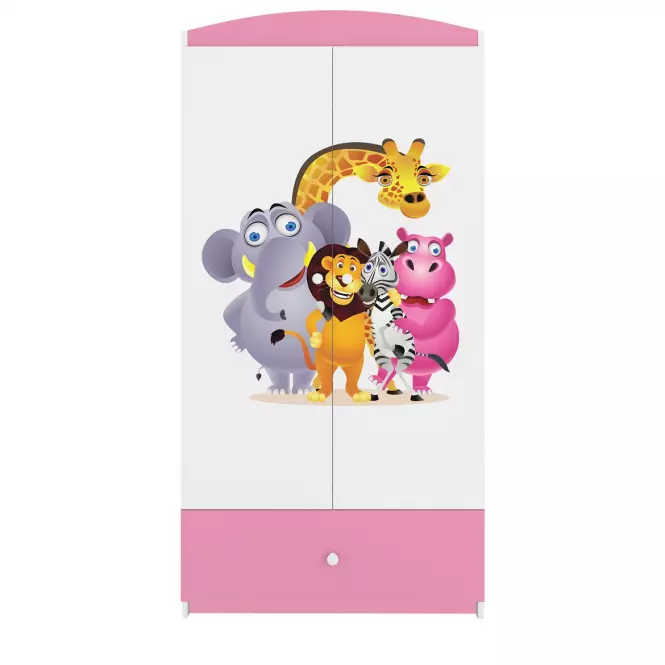 Skriňa Babydreams Ružová – Zoo,4
