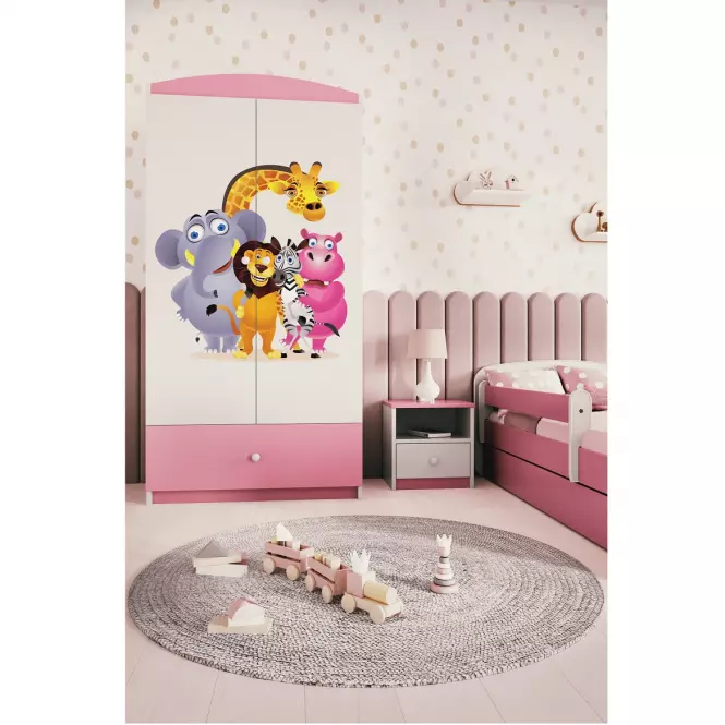 Skriňa Babydreams Ružová – Zoo