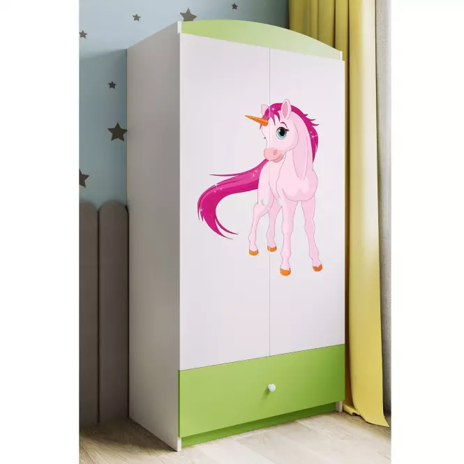 Skriňa Babydreams Zelená – Jednorožec