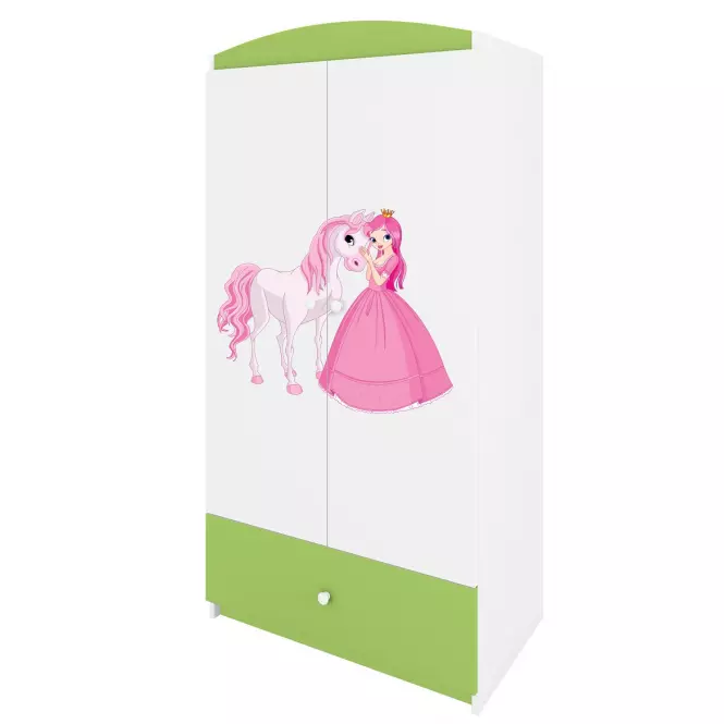 Skriňa Babydreams Zelená – Princezná 2,4