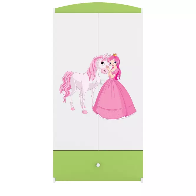 Skriňa Babydreams Zelená – Princezná 2