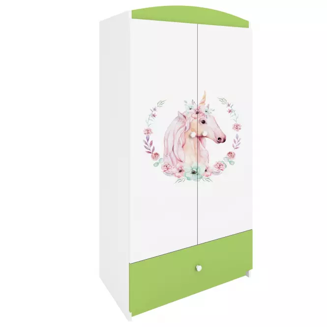 Skriňa Babydreams zelená – Kôň