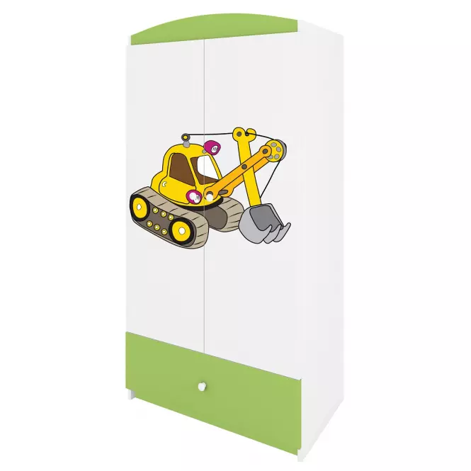 Skriňa Babydreams Zelená – Rýpadlo