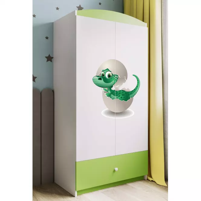 Skriňa Babydreams Zelená – Dino