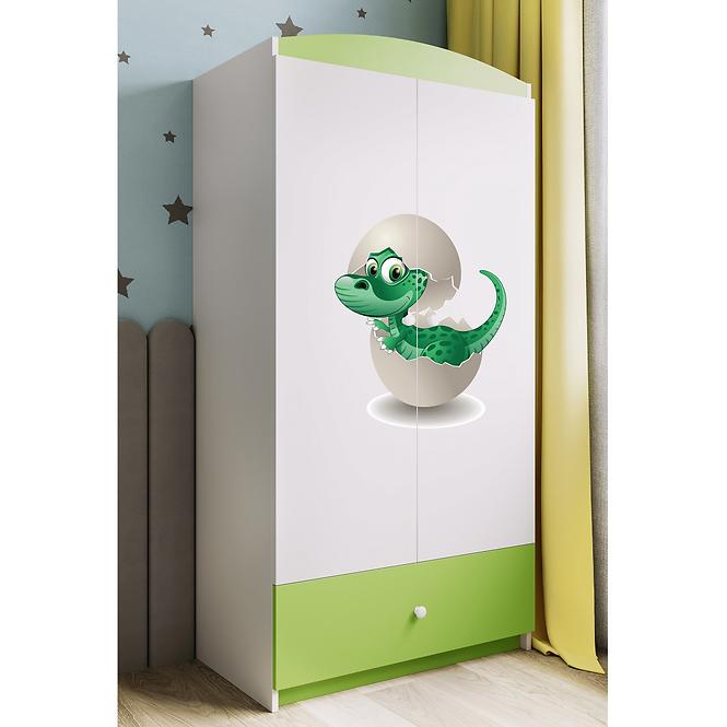 Skriňa Babydreams Zelená – Dino