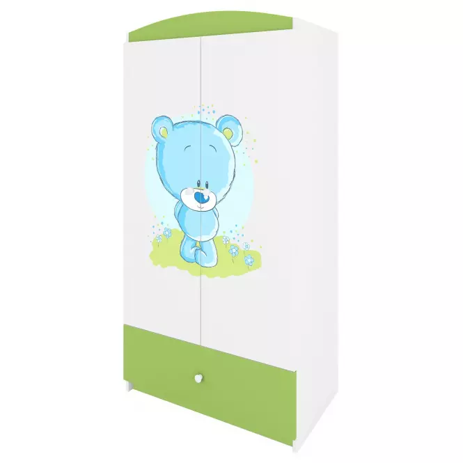 Skriňa Babydreams Zelená – Medveď Modrá