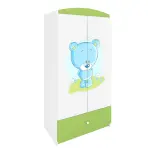 Skriňa Babydreams Zelená – Medveď modrý