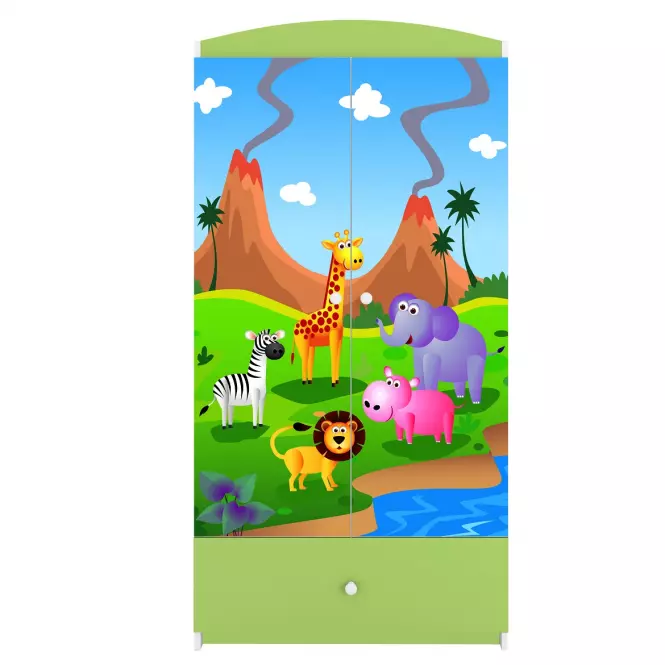 Skriňa Babydreams Zelená – Safari