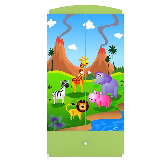 Skriňa Babydreams Zelená – Safari
