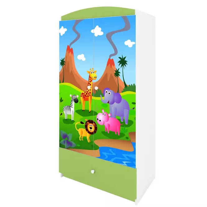 Skriňa Babydreams Zelená – Safari