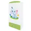 Skriňa Babydreams Sloník 90 cm – biela/zelená, dvojdverová, zásuvka,4