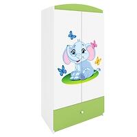 Skriňa Babydreams Zelená – Slon