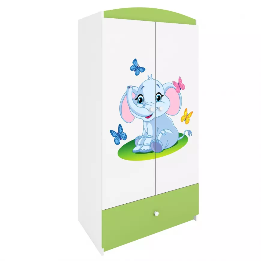 Skriňa Babydreams Zelená – Slon
