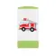 Skriňa Babydreams Hasičské auto 90 cm – biela/zelená, dvojdverová, zásuvka,4