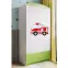 Skriňa Babydreams Hasičské auto 90 cm – biela/zelená, dvojdverová, zásuvka,6
