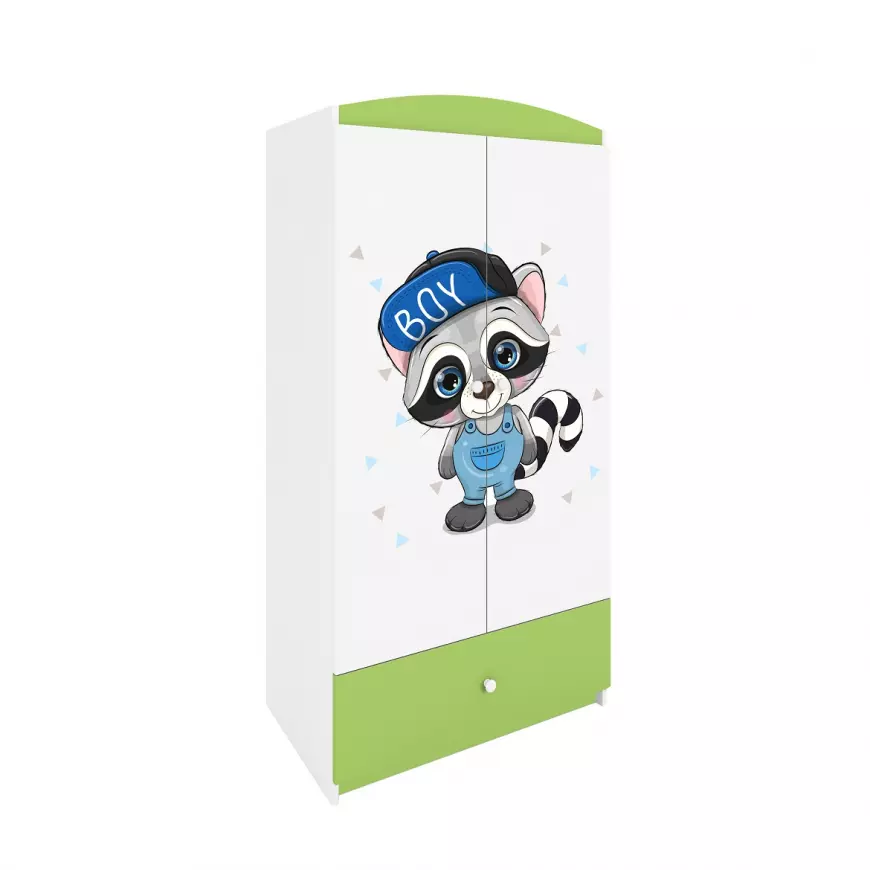 Skriňa Babydreams zelená – Medvedík čistotný