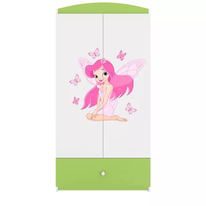Skriňa Babydreams Zelená – Víla 1,5
