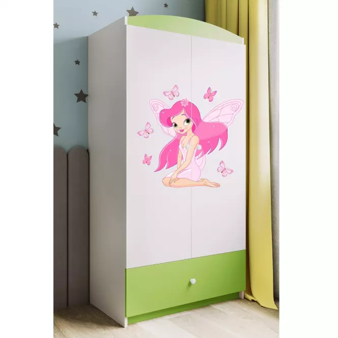 Skriňa Babydreams Zelená – Víla 1