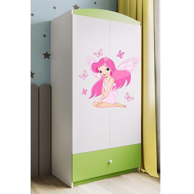 Skriňa Babydreams Zelená – Víla 1
