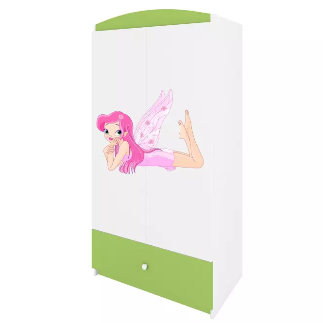 Skriňa Babydreams Zelená – Víla 2,4
