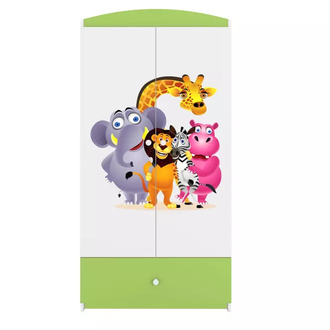 Skriňa Babydreams Zelená – Zoo
