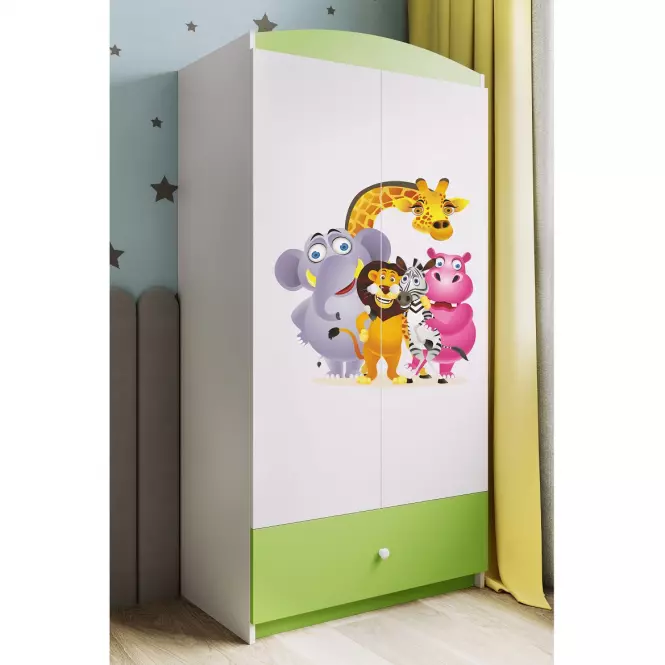 Skriňa Babydreams Zelená – Zoo
