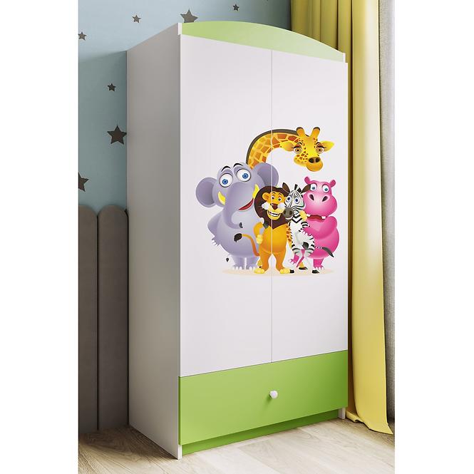 Skriňa Babydreams Zelená – Zoo