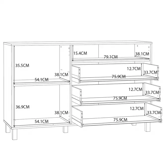 Komoda Killarney KQLK222L,6