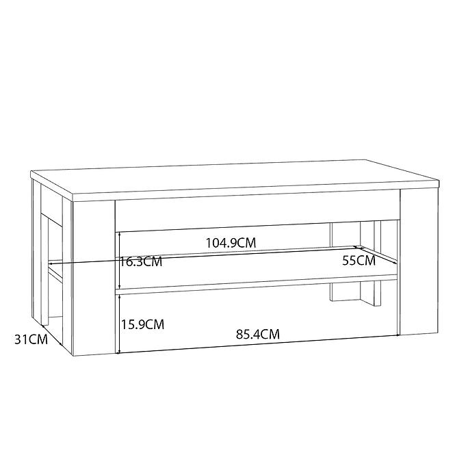 Konferenčný stolík Killarney CFTT5016-D108,4