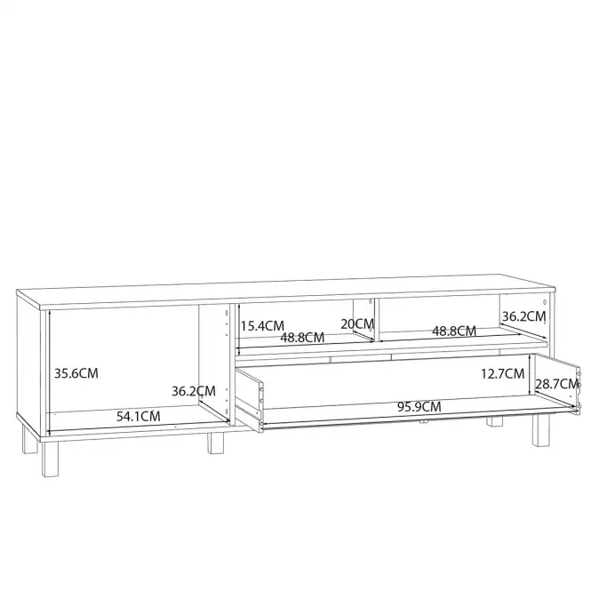 TV stolík Killarney KQLT122L,6