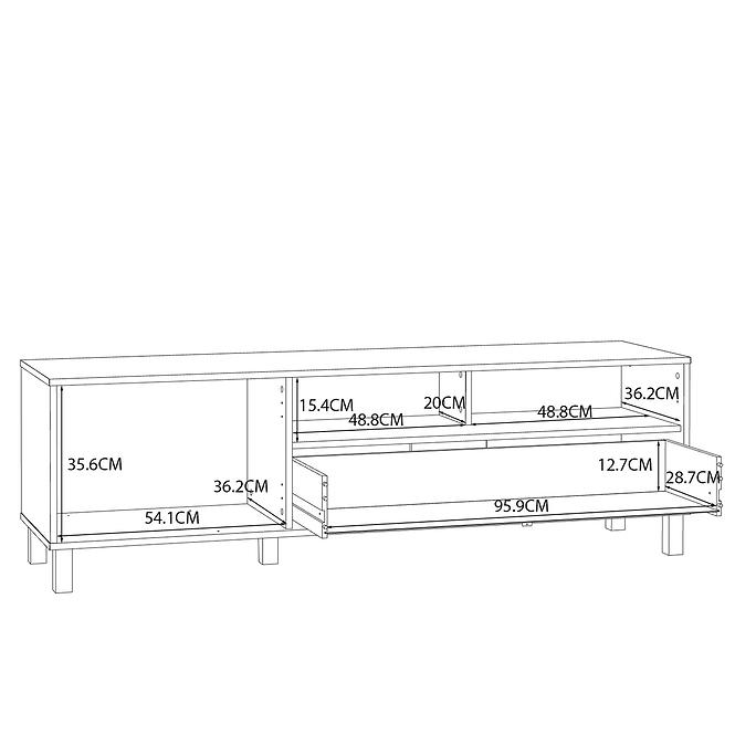 TV stolík Killarney KQLT122L,6