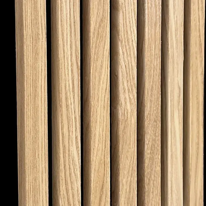 Akustické lamely na plsti natural dub fornir 300x2650 mm