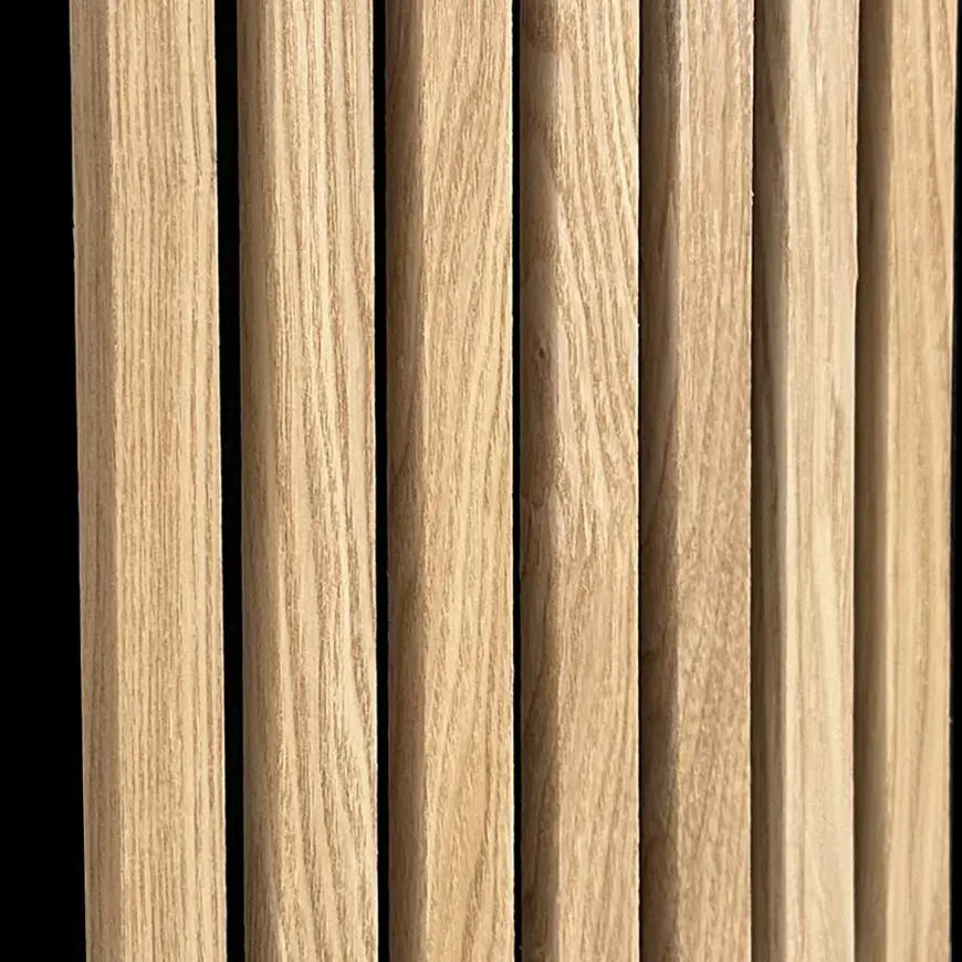 Akustické lamely na plsti natural dub fornir 300x2650 mm