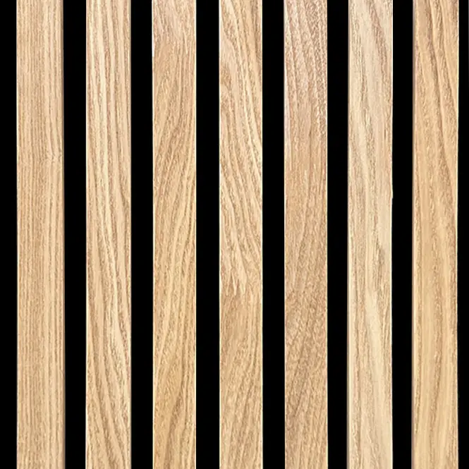 Akustické lamely na plsti natural dub fornir 300x2650 mm,3