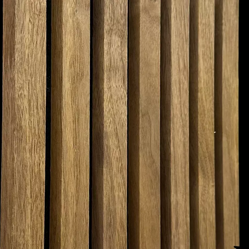 Akustické lamely na plsti dub dark fornir 300x2650 mm