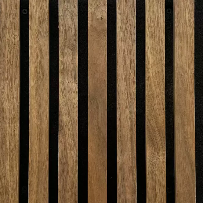 Akusticke lamely na plsti dub dark fornir 300x2650 mm